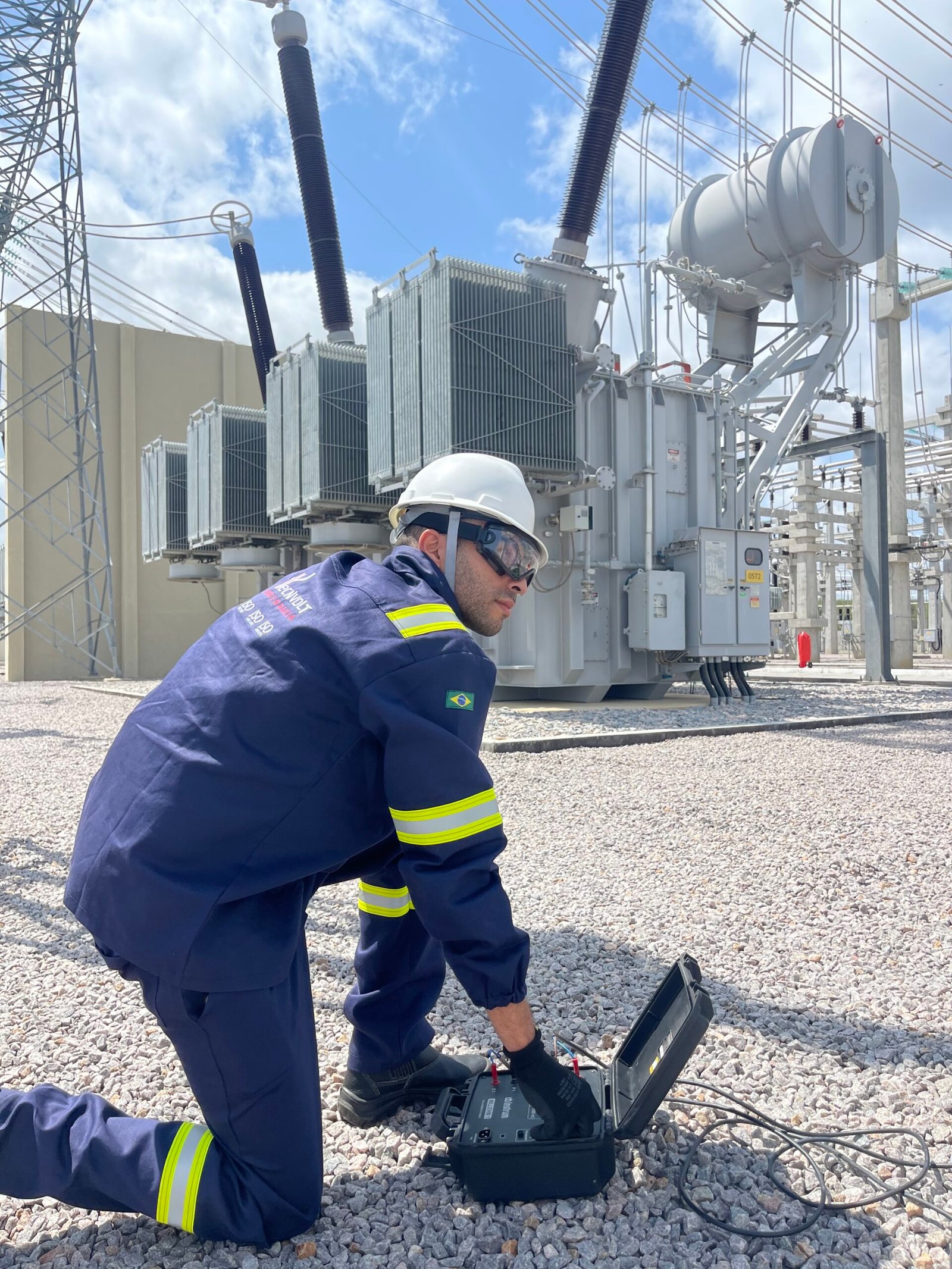 Comissionamento de subestação de 69 kV antes da energização