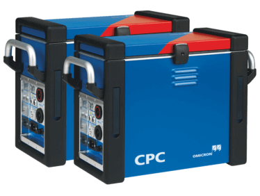 CPC 100 da OMICRON e seus módulos.