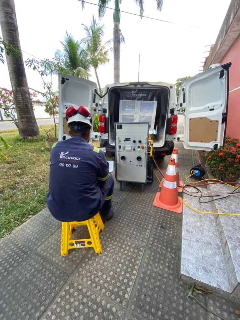 diagnostico de cabos em usina solar
